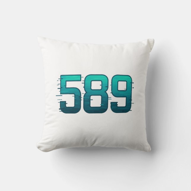 Cojín Decorativo 589 – Glitch Tech Futuristic Digital Art (Anverso)