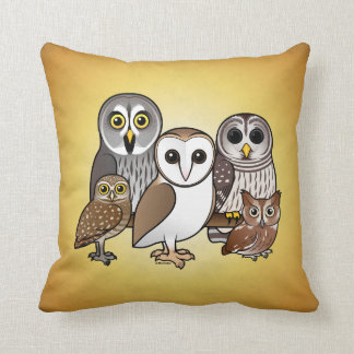 Cojín Decorativo 5 búhos de Birdorable