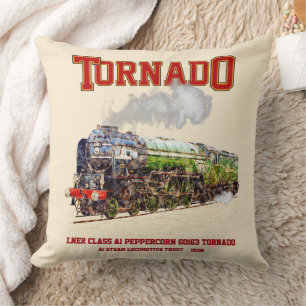 Cojín Decorativo 60163 Tornado Locomotora de Vapor Vintage 