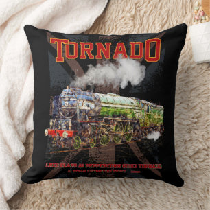 Cojín Decorativo 60163 Tornado Locomotora de Vapor Vintage