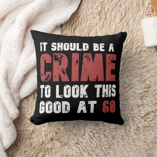 Cojín Decorativo 60 años gracioso 60 años angustiado (Manta)