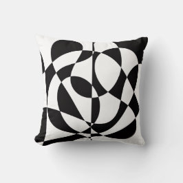 Cojín Decorativo 60s Black and White Abstract