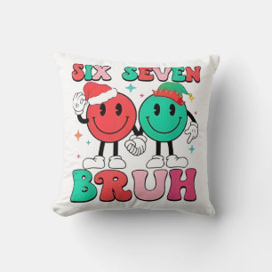 Cojín Decorativo 6 7 Meme Seis Siete Navidad Divertido 67 Navidad C