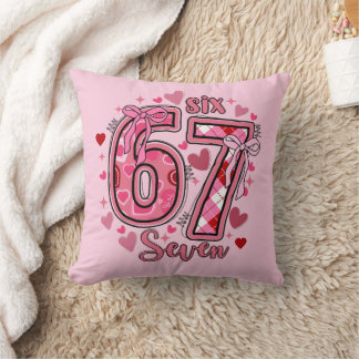 Cojín Decorativo 6 7 Six Seven Meme Trend Tween Teen Girls