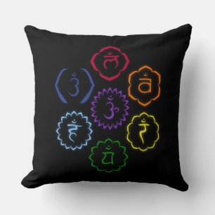 Cojín Decorativo 7 chakras principales en un círculo