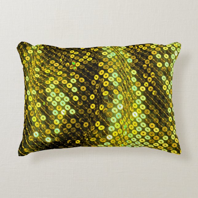 Cojín Decorativo 80s style sequined textile closeup. (Anverso)