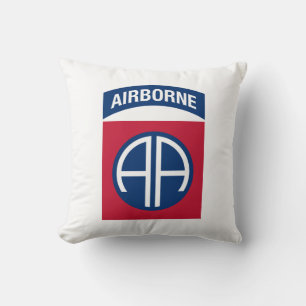 Cojín Decorativo 82ª División Aérea Insignia Veterano Militar