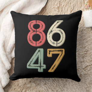 Cojín Decorativo 86 47 Anti Trump Vintage estilo retro 80