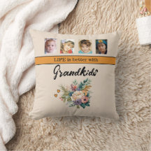 8 naranjas de flores de nietos de fotos