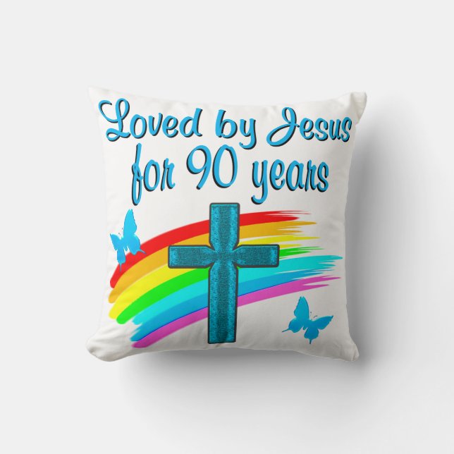 COJÍN DECORATIVO 90.ª ORACIÓN DE CUMPLEAÑOS (Anverso)