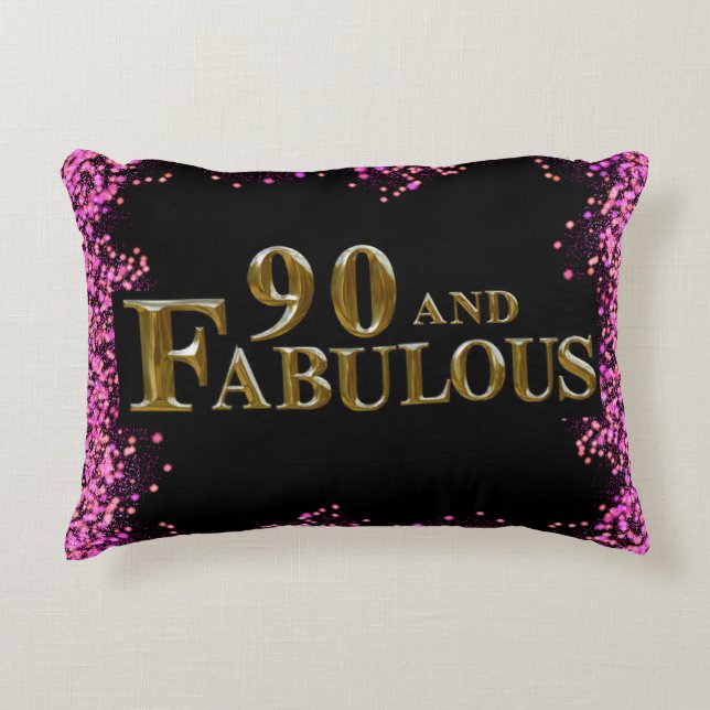 Cojín Decorativo 90 cumpleaños (Anverso)
