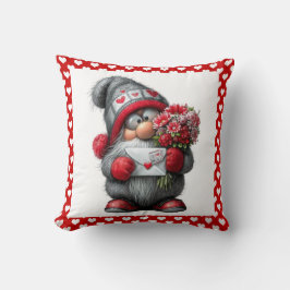 Cojín Decorativo "A Love Note for You" Valentine Gnome
