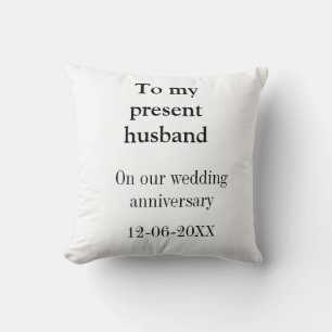 Cojín Decorativo A mi esposo aniversario de bodas agregar nombre fe
