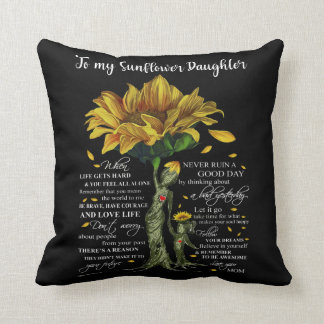 Cojín Decorativo A mi hija del girasol