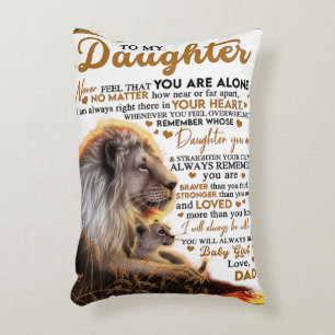 Cojín Decorativo A Mi Hija, El Regalo De Cumpleaños De La Hija, La