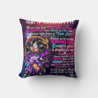 Cojín Decorativo A Mi Hija, El Regalo De Cumpleaños De La Hija, La