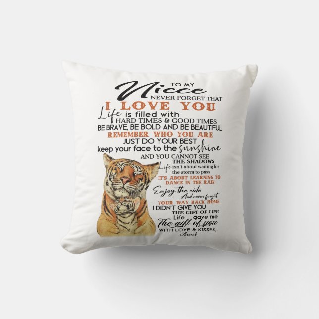 Cojín Decorativo A mi sobrina (Anverso)