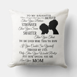 Cojín Decorativo A Nuestra Hija De Mamá