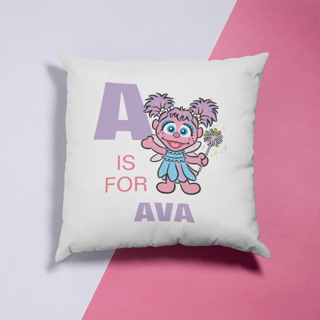 Cojín Decorativo A para Abby Cadabby | Añadir su nombre (Subido por el creador)