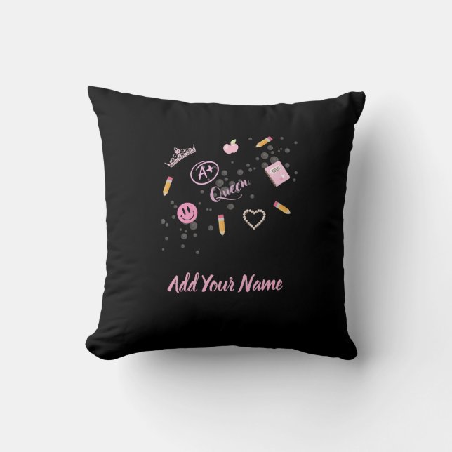 Cojín Decorativo A+ Queen Throw Pillow (Anverso)