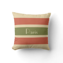Cojín decorativo a rayas de París