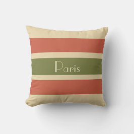 Cojín decorativo a rayas de París