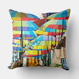 Cojín Decorativo A Sky of Umbrellas in Siem Reap