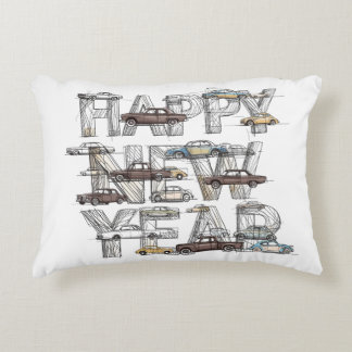 Cojín Decorativo a smart happy new year design for cars lovers 