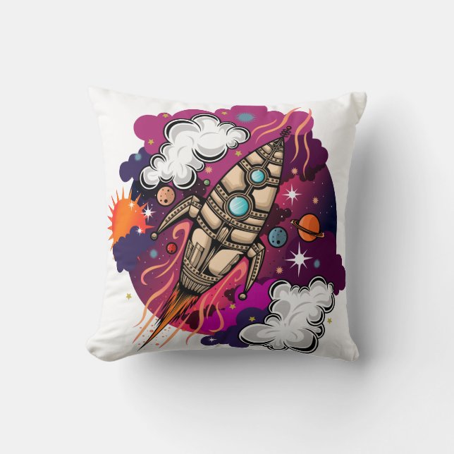 Cojín Decorativo A Través De La Galaxia (Anverso)