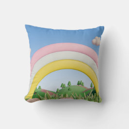 Cojín Decorativo A Través Del Diseño De Pillow En El Paisaje Natura