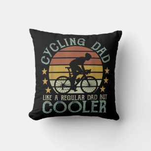 Cojín Decorativo A Un Padre En Ciclismo Le Gusta Un Padre Regular P