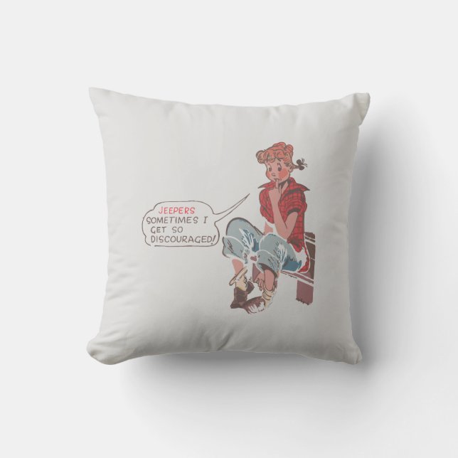 Cojín Decorativo A veces me desanimo tanto. (Anverso)