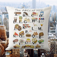 ABC del alfabeto de New York City Foods de la ciud