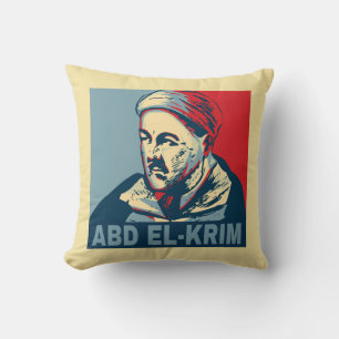 Cojín Decorativo Abd el-Krim Rif Líder Esperanza Estilo Abdelkarim