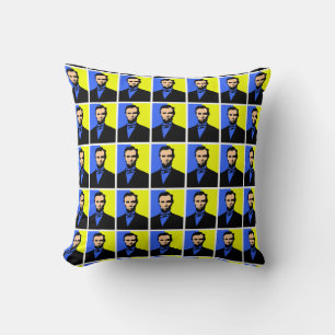 COJÍN DECORATIVO ABE LINCOLN 2 FUNDA DE PILAS