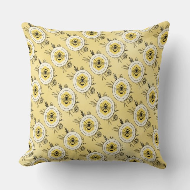 Cojín Decorativo Abeja (Anverso)