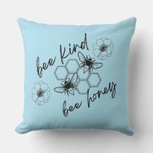 cojín decorativo abeja amable miel de abeja