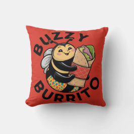 Cojín Decorativo Abeja Divertida y Zumbante de Burrito
