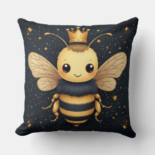 Cojín Decorativo Abeja Dorada Para Apicultores y Amantes de la Miel