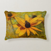 Abeja en flor de cono Arte de medios mixtos