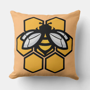 Cojín Decorativo abeja en una colmena