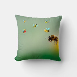 Cojín Decorativo Abeja Feliz