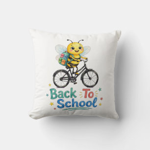 Cojín Decorativo Abeja Linda De Vuelta Al Colegio
