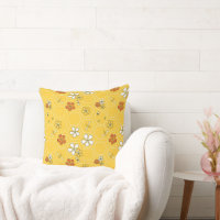 Abeja melífera caprichosa y panal de abeja amarill
