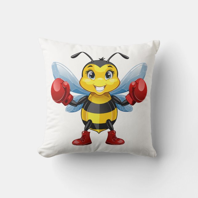 Cojín Decorativo abeja melífera europea (Anverso)