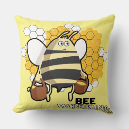 Cojín Decorativo abeja trabajando