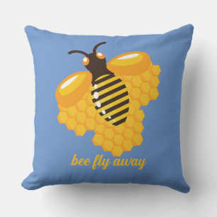 Cojín Decorativo abeja vuela lejos
