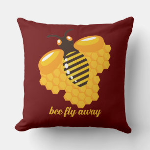 Cojín Decorativo abeja vuela lejos