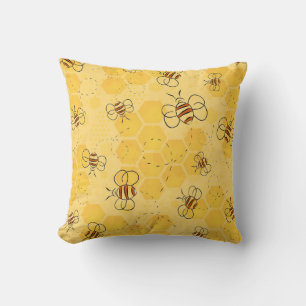 Cojín Decorativo Abeja Zumbando Abejas de Miel Lindas