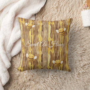 Cojín Decorativo Abejas Felices de Navidad